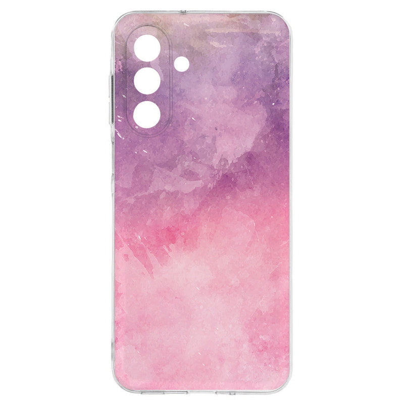 Samsung Galaxy A17 TPU Hoesje Pink Purple Paint achteraanzicht