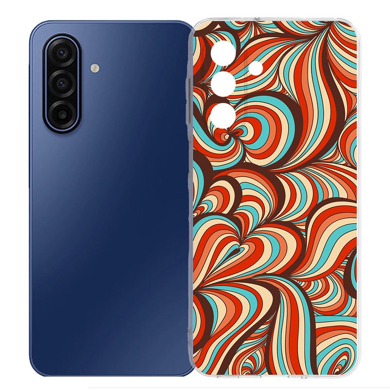 Samsung Galaxy A17 TPU Hoesje Retro Backcover achterzijde design kleurrijk