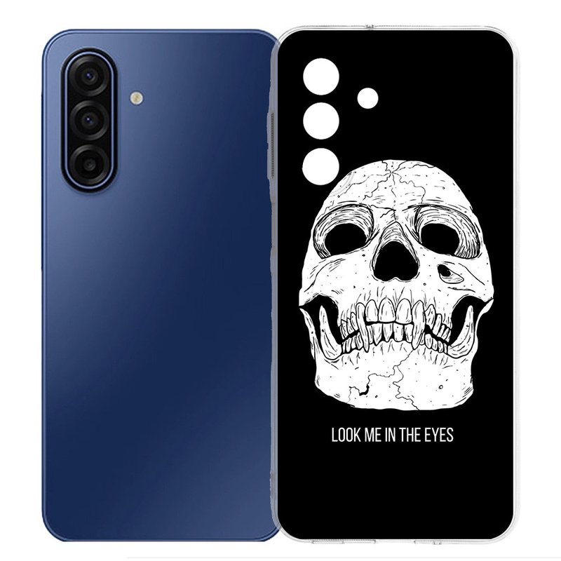 Samsung Galaxy A17 TPU Hoesje Skull Eyes Backcover achteraanzicht