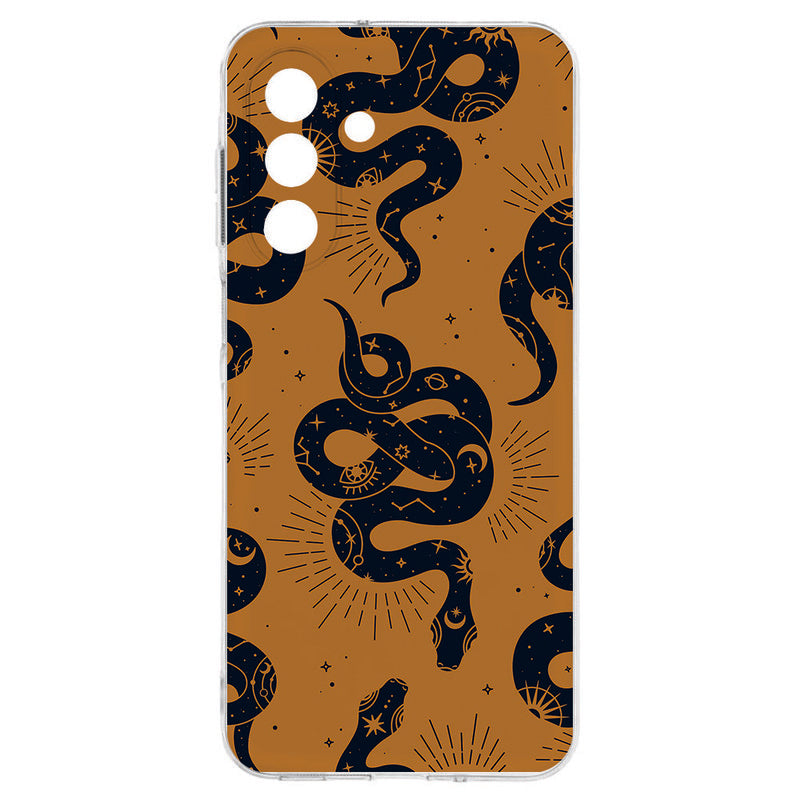 TPU Hoesje Samsung Galaxy A17 Snakes Backcover slangen design voorkant