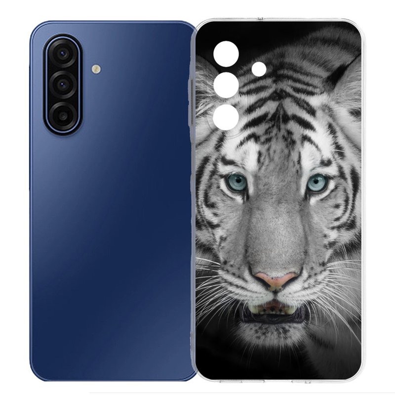 Samsung Galaxy A17 TPU Hoesje Tijger Backcover tijgerdesign vooraanzicht