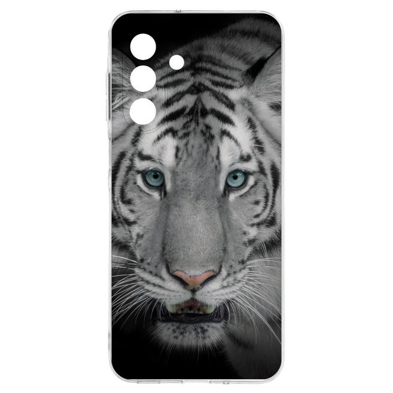 Samsung Galaxy A17 TPU Hoesje Tijger Backcover tijgerdesign voorkant