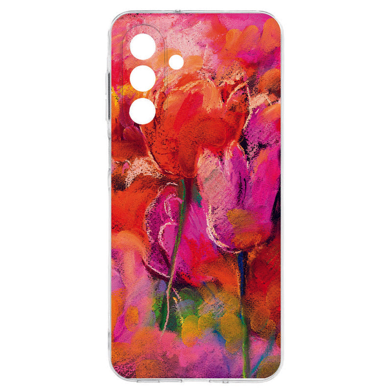 TPU Hoesje Samsung Galaxy A17 Tulips Backcover bloemen achterkant
