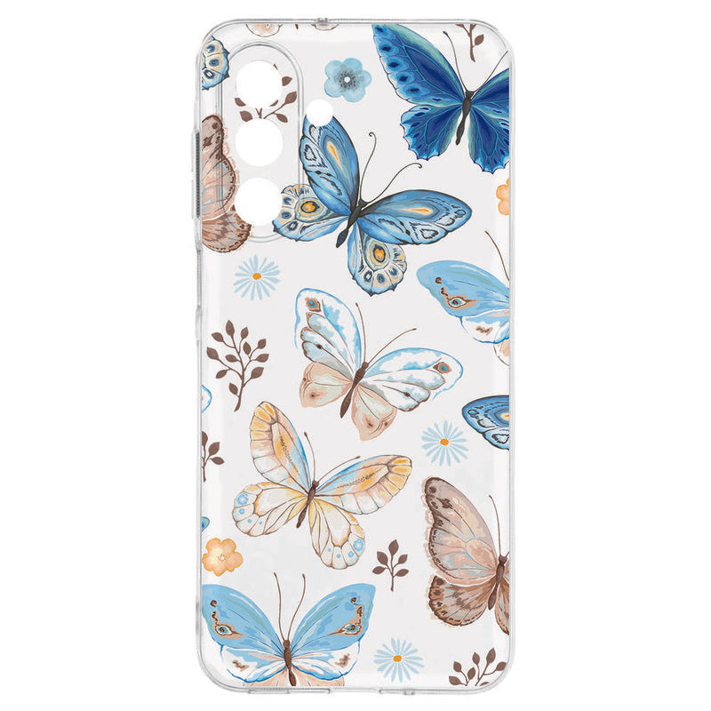 Samsung Galaxy A17 TPU Hoesje Vlinder Backcover vlinder design voorkant