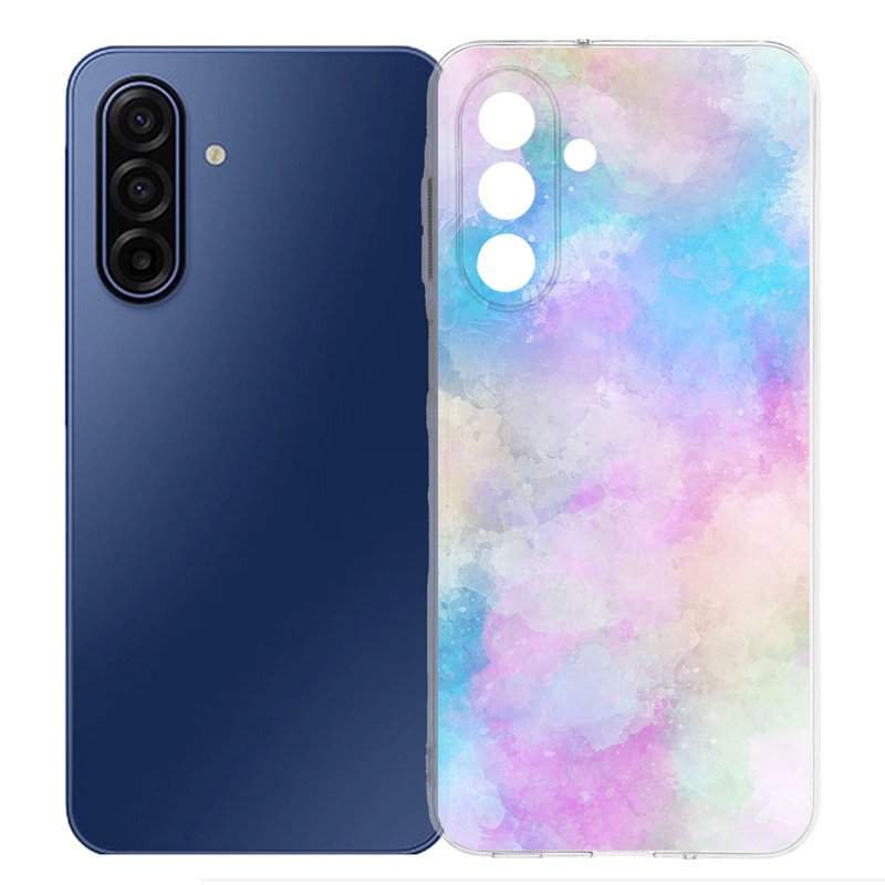 Samsung Galaxy A17 TPU Hoesje Watercolor Light achterkant
