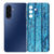 Samsung Galaxy A17 TPU Hoesje Wood Blue Backcover achterkant