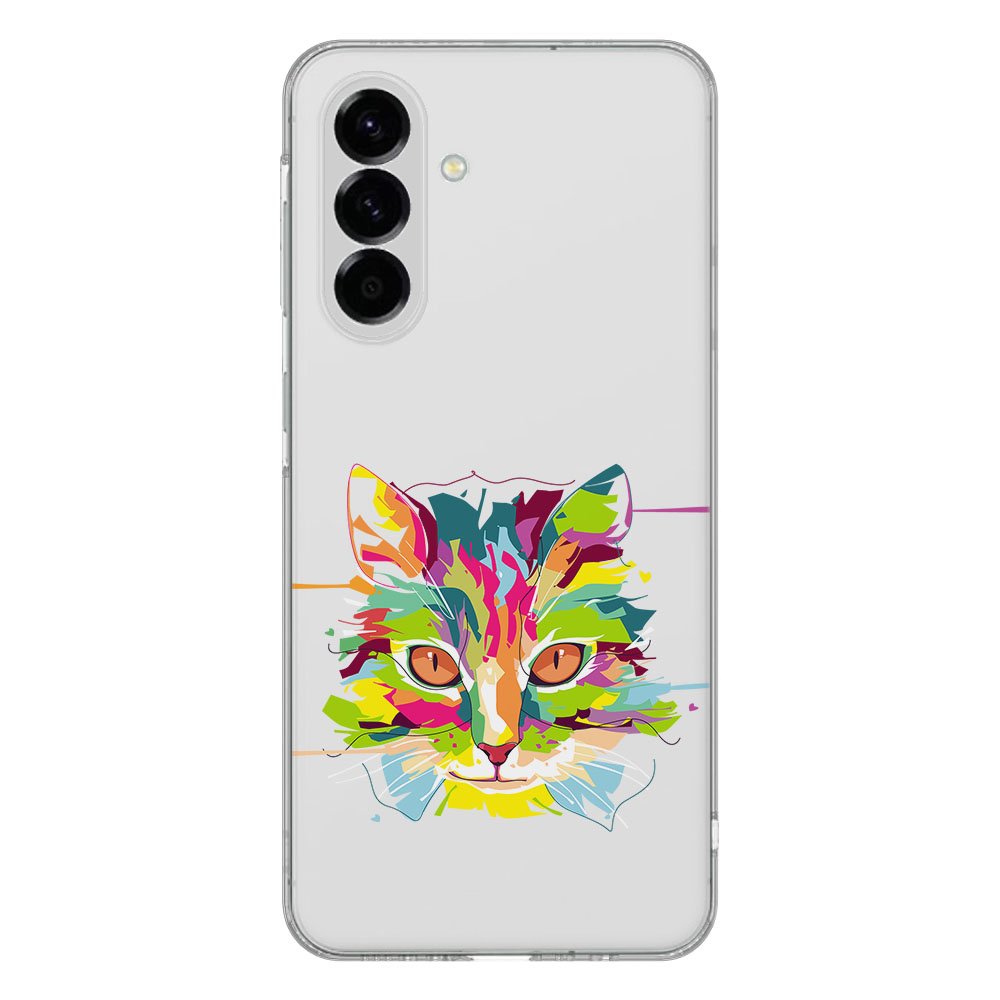 Samsung Galaxy A56 TPU Hoesje Cat Color Backcover achterzijde