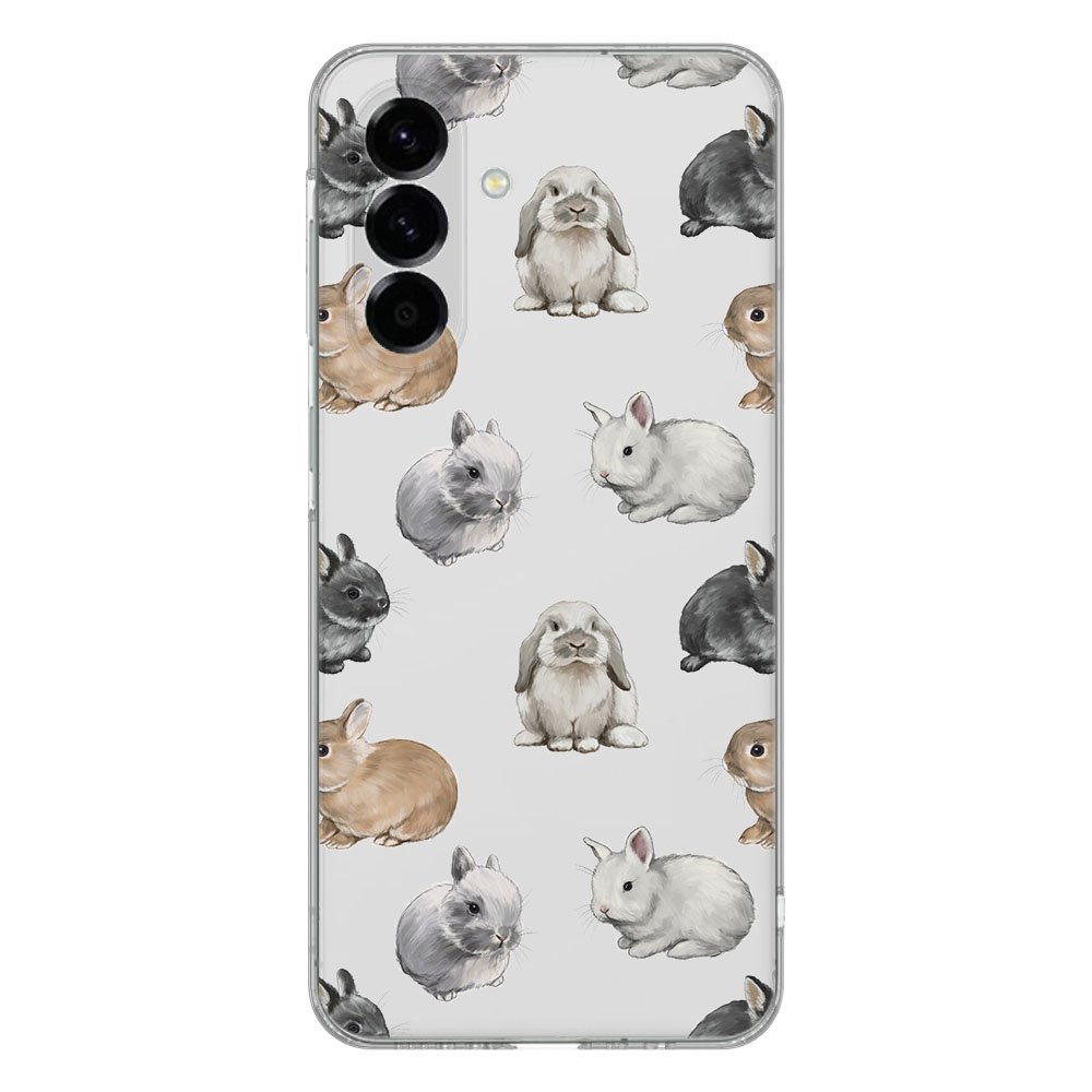TPU Hoesje Samsung Galaxy A56 - Konijntjes Backcover konijntjes ontwerp achterzijde