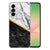 Samsung Galaxy A56 TPU Hoesje Marble White Black Backcover voorkant achterkant