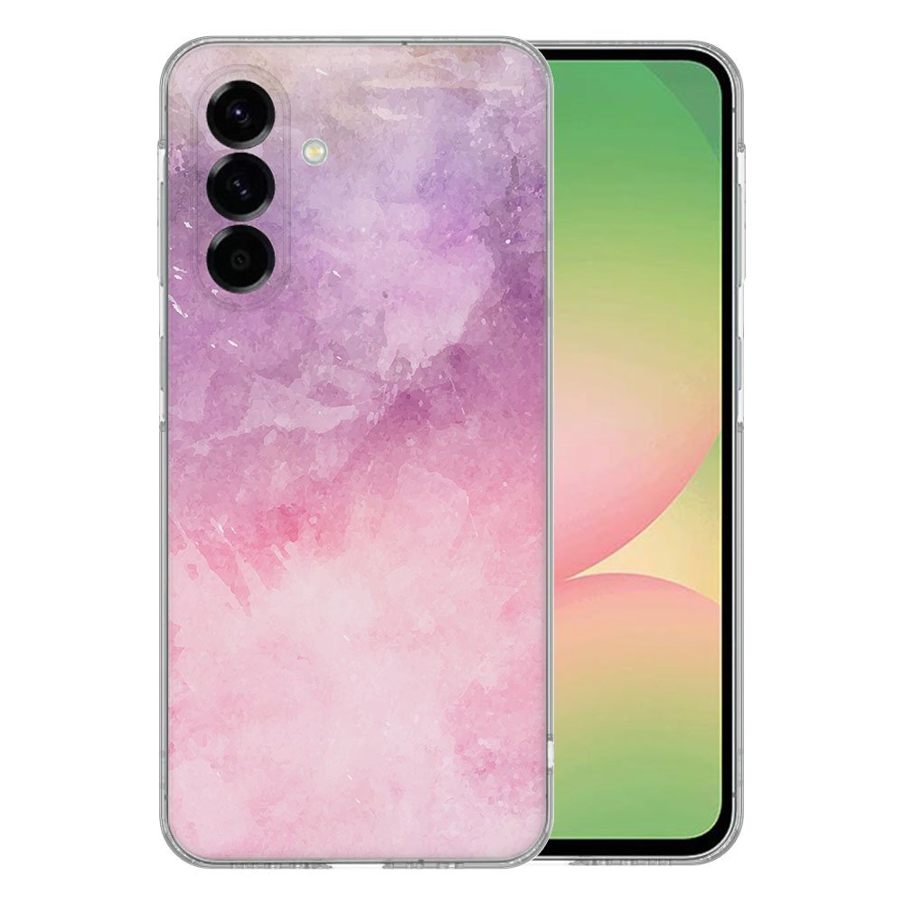 Samsung Galaxy A56 TPU Hoesje Pink Purple Paint Backcover achterkant