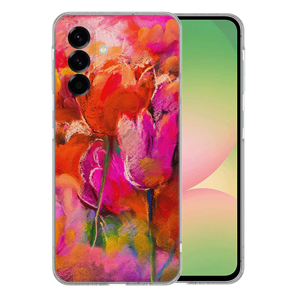 TPU Hoesje Samsung Galaxy A56 Tulips Backcover voorkant design bloemen