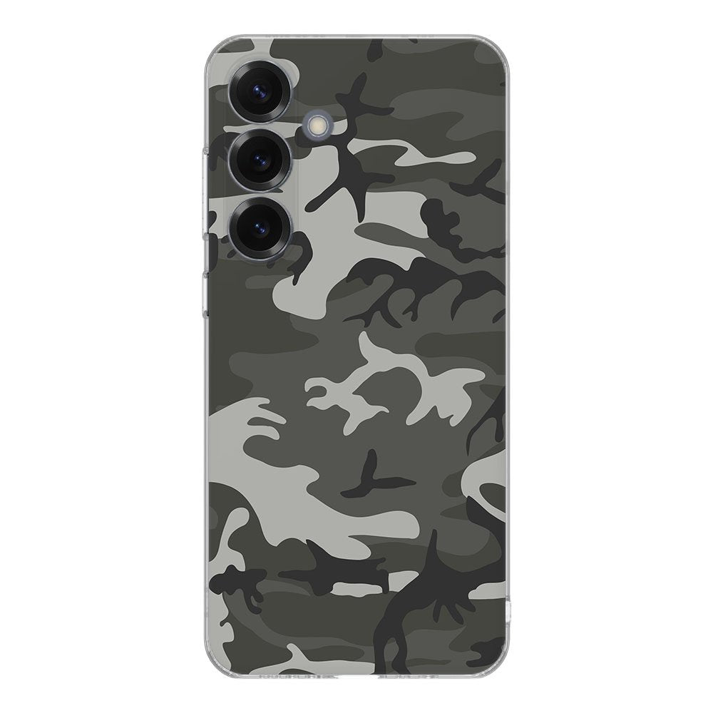 Samsung Galaxy S25 TPU Hoesje Army Light Backcover camouflage design achterzijde
