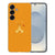 Samsung Galaxy S25 TPU Hoesje Baby Beer Backcover achterkant oranje schattige beer