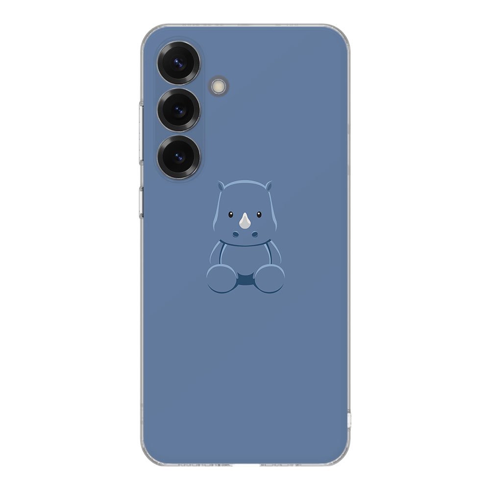Samsung Galaxy S25 TPU Hoesje Baby Rhino Backcover achterkant schattig ontwerp
