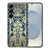 Samsung Galaxy S25 TPU Hoesje Beige Flowers Backcover achterzijde