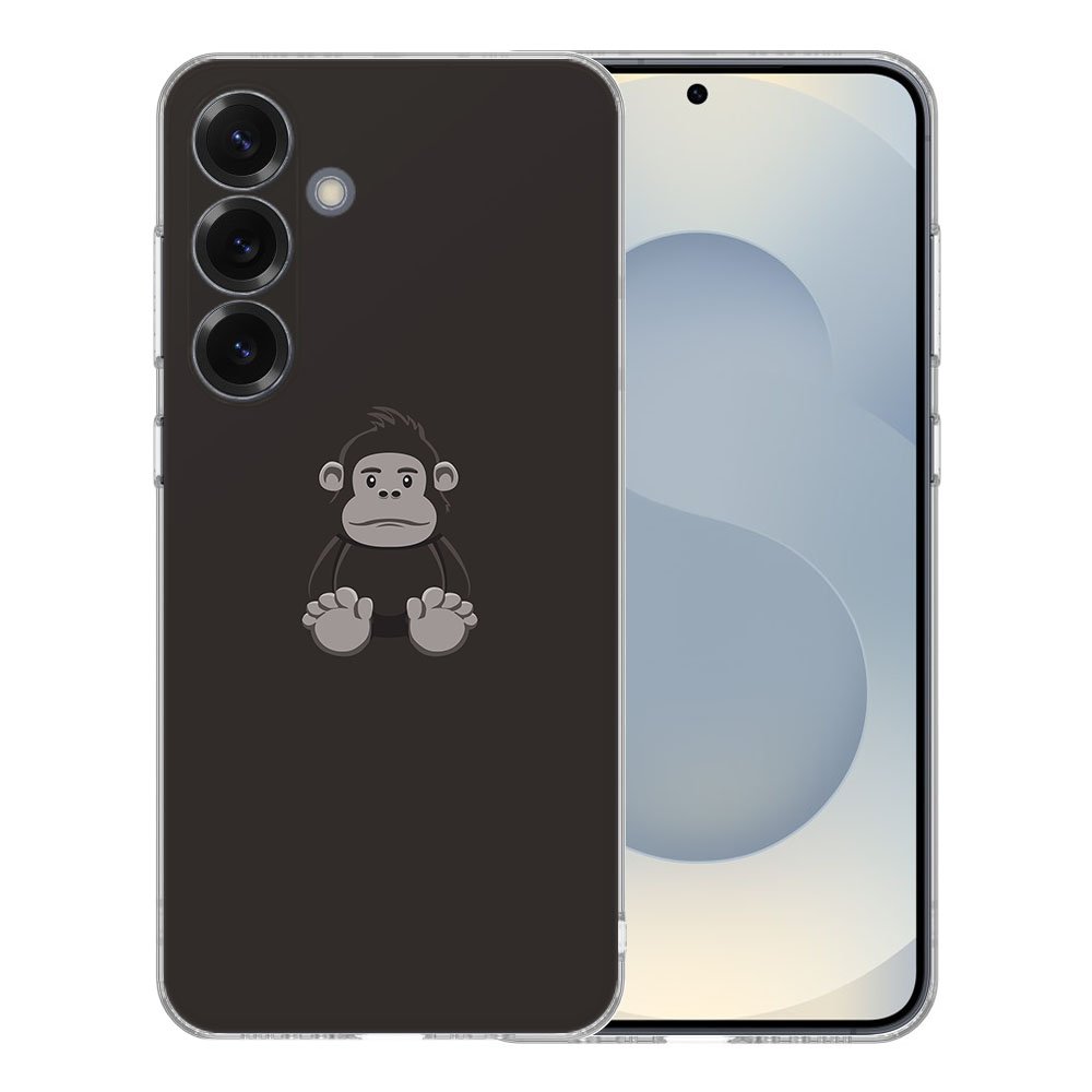 Samsung Galaxy S25 TPU Hoesje Gorilla Backcover achterkant met gorilla ontwerp