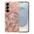 Samsung Galaxy S25 TPU Hoesje Marmer Oranje achterkant