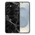 Samsung Galaxy S25 TPU Hoesje Marmer Zwart Backcover product afbeelding vooraanzicht