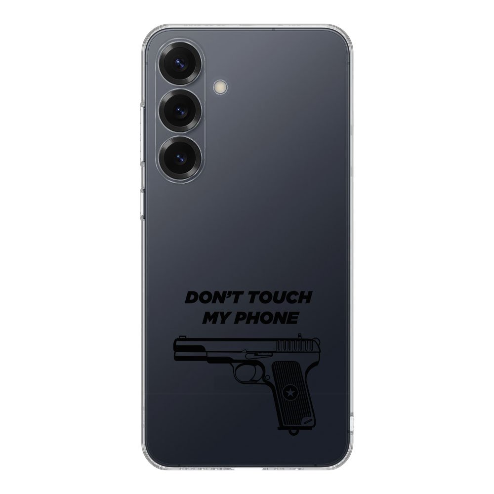 Samsung Galaxy S25 TPU Hoesje Pistol DTMP Backcover achterzijde