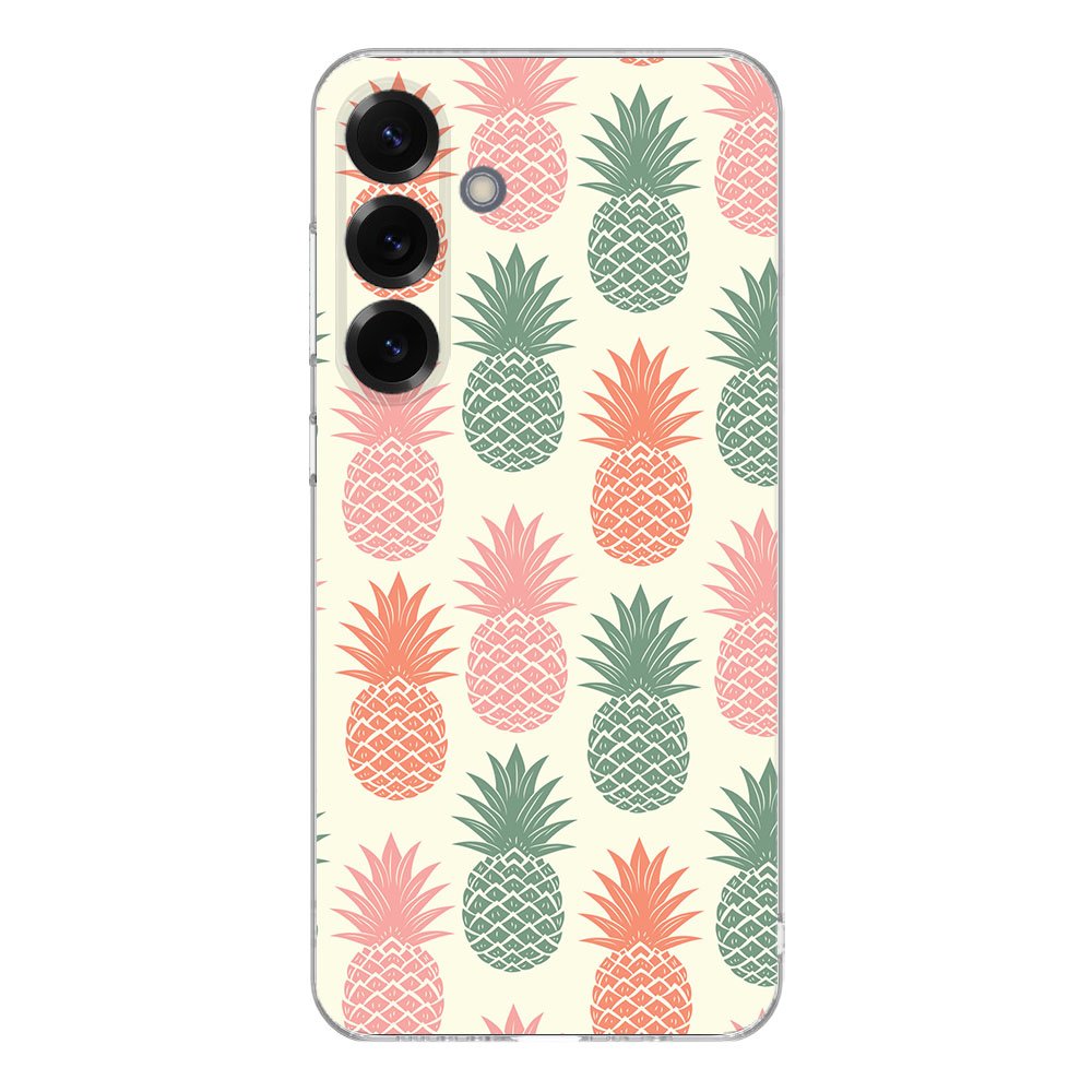 TPU Hoesje Samsung Galaxy S25 Plus Ananas Backcover design ananas aanzicht