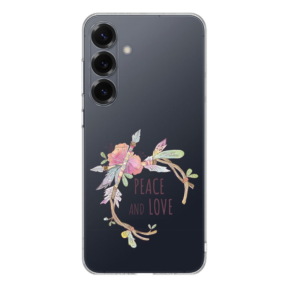 Samsung Galaxy S25 Plus TPU Hoesje Boho Text achterkant