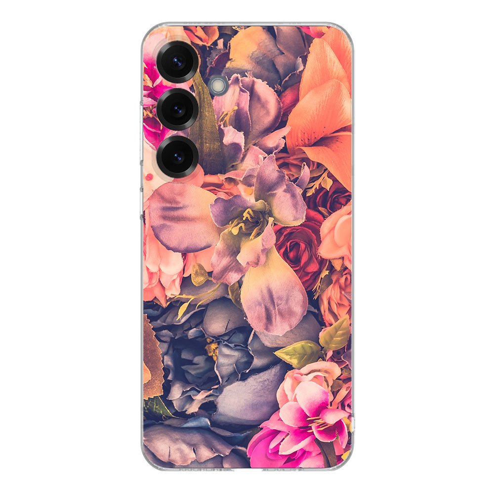 TPU Hoesje Samsung Galaxy S25 Plus Bosje Bloemen Backcover achterzijde ontwerp bloemen