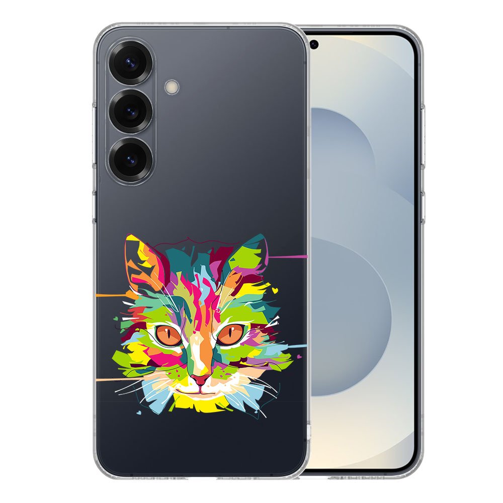Samsung Galaxy S25 Plus TPU Hoesje Cat Color voorkant