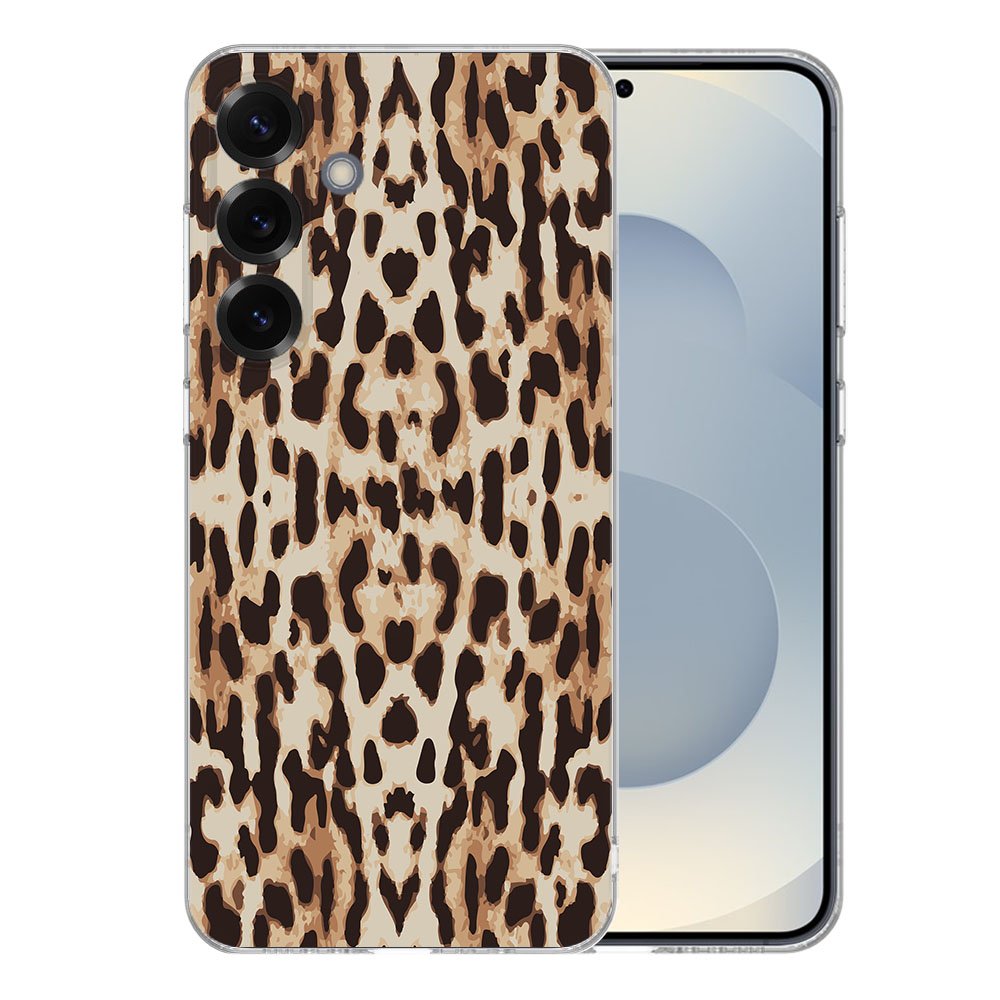 Samsung Galaxy S25 Plus TPU Hoesje Leopard Backcover achterzijde