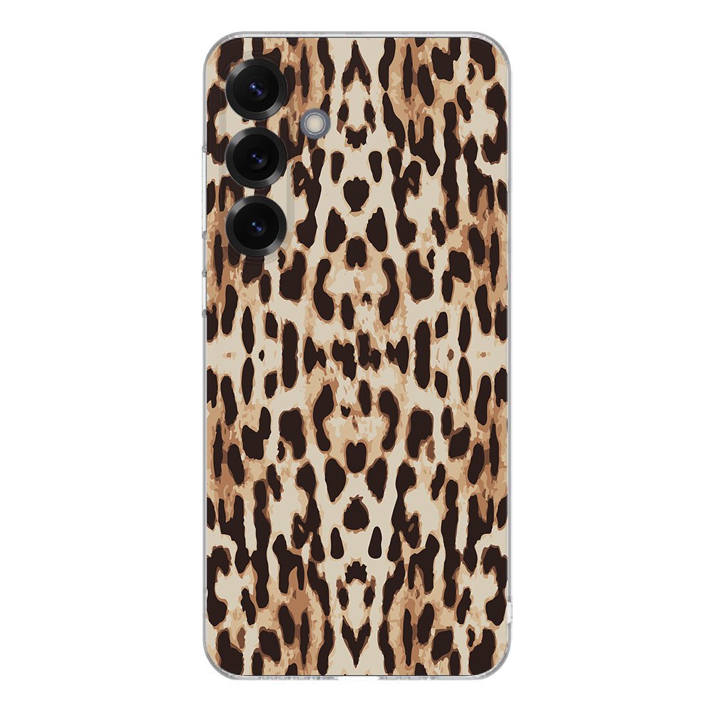 Samsung Galaxy S25 Plus TPU Hoesje Leopard achterkant