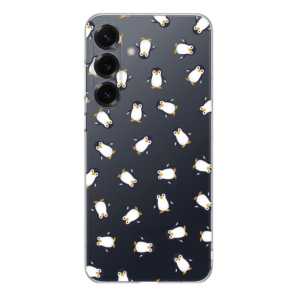 TPU Hoesje Samsung Galaxy S25 Plus Pinguïn Backcover achteraanzicht