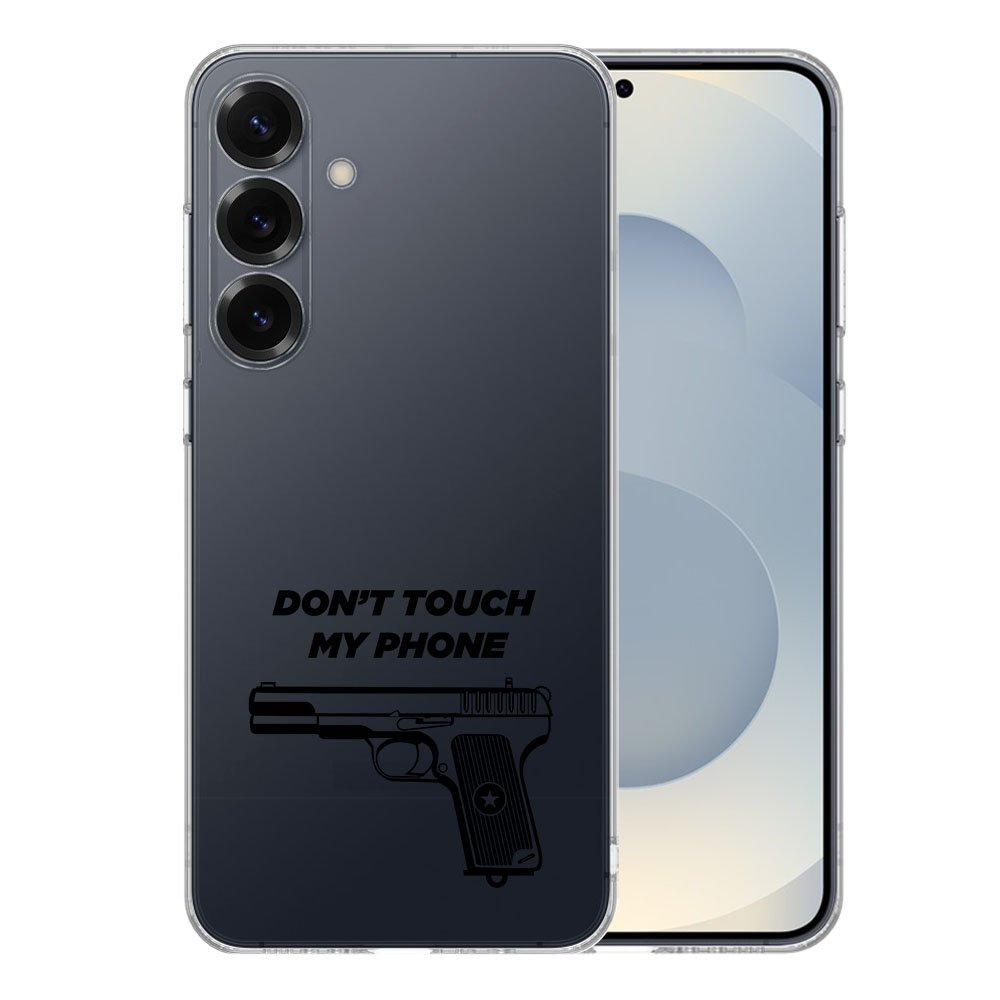 TPU Hoesje Samsung Galaxy S25 Plus Pistol DTMP Backcover achterzijde ontwerp