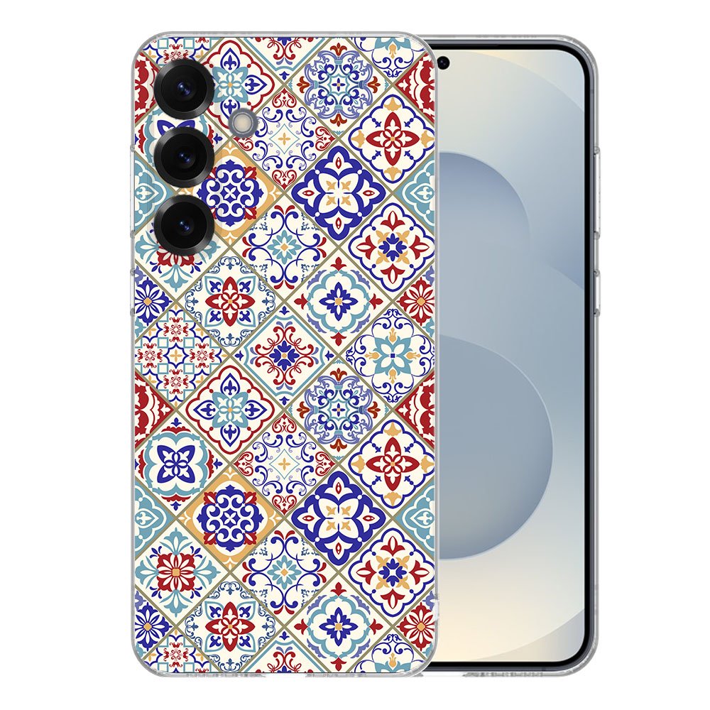 Samsung Galaxy S25 Plus TPU Hoesje Tiles Color achterkant