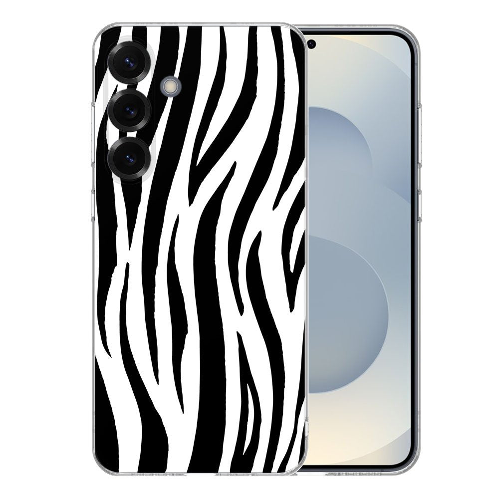 Samsung Galaxy S25 Plus TPU Hoesje Zebra Backcover design achterzijde