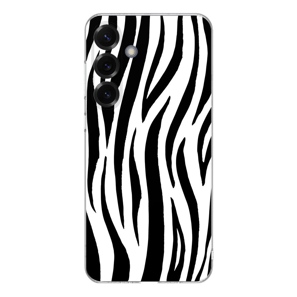 Samsung Galaxy S25 Plus TPU Hoesje Zebra Backcover achterkant ontwerp