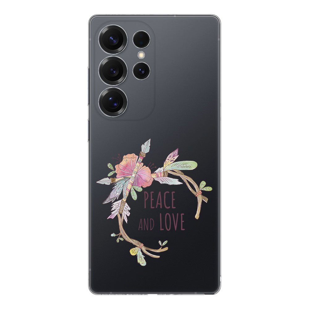 TPU Hoesje Samsung Galaxy S25 Ultra Boho Text achterkant