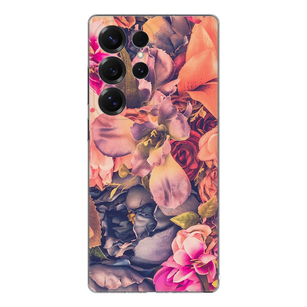TPU Hoesje Samsung Galaxy S25 Ultra Bosje Bloemen Backcover achteraanzicht