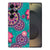 Samsung Galaxy S25 Ultra TPU Hoesje Cirkels en Vlinders Backcover design achteraanzicht