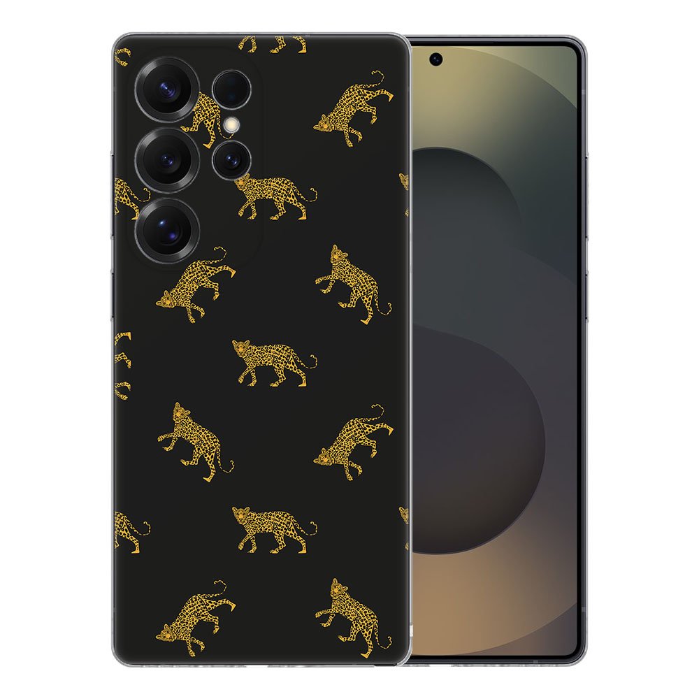 Samsung Galaxy S25 Ultra TPU Hoesje Leopards Backcover achterkant design