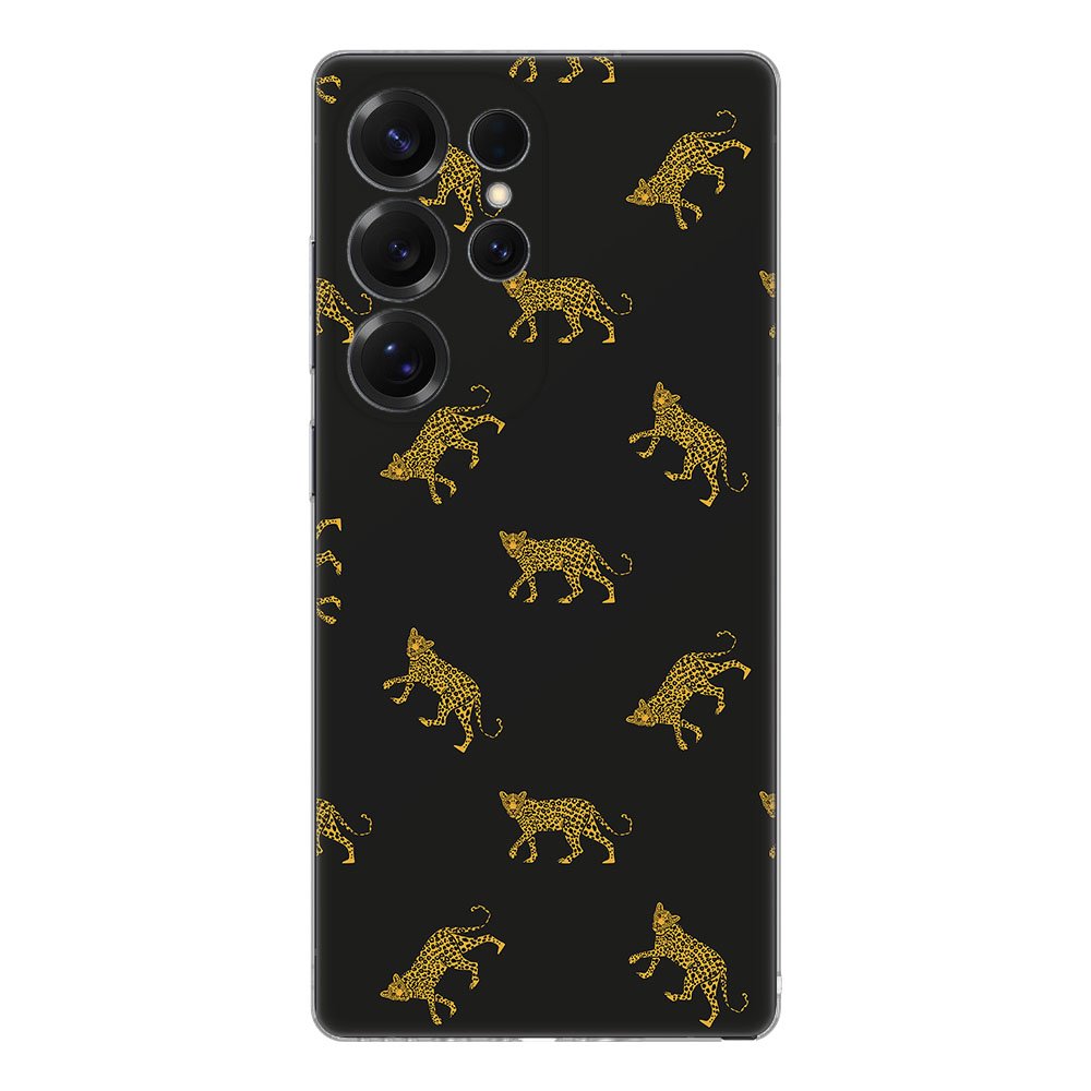 Samsung Galaxy S25 Ultra TPU Hoesje Leopards achterzijde