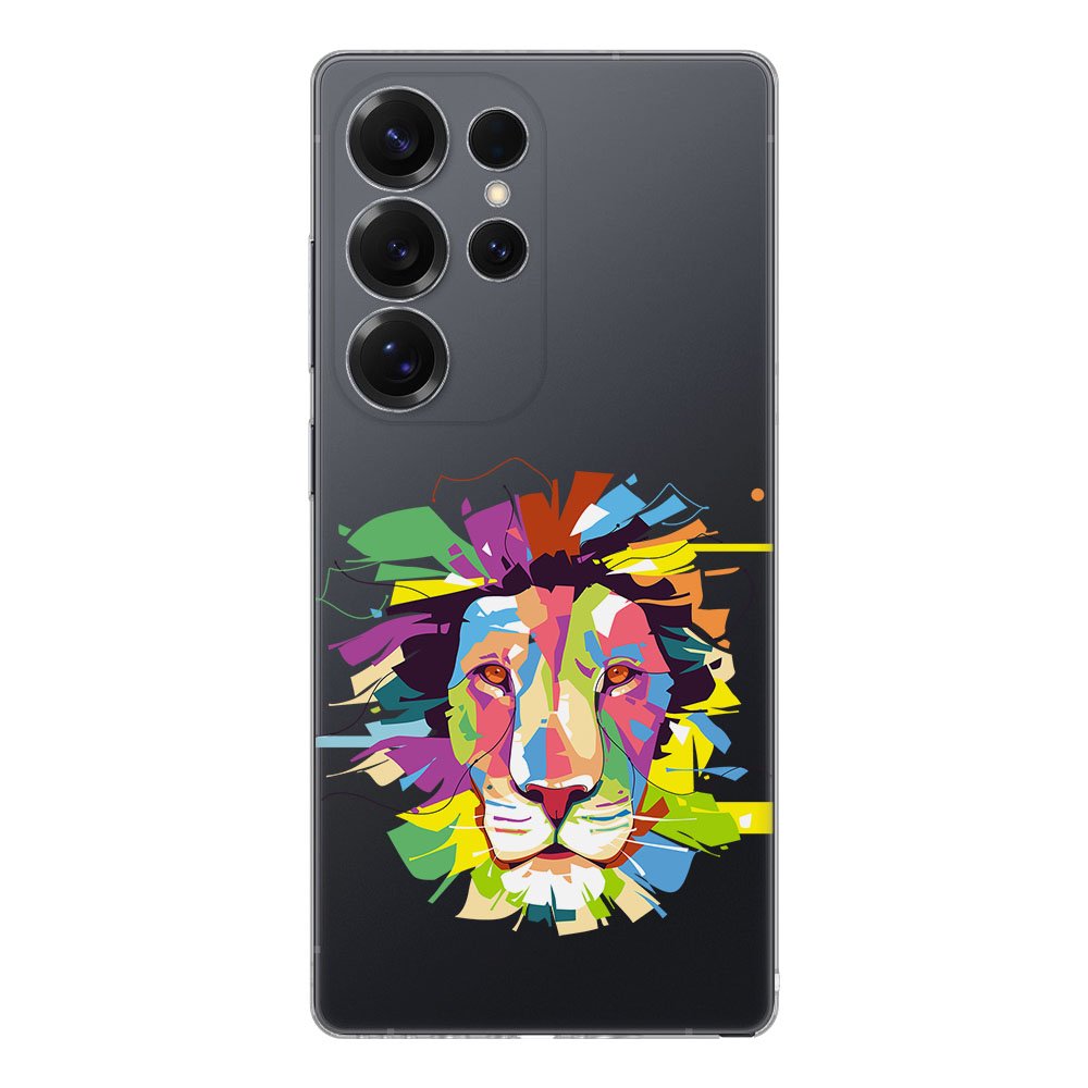 Samsung Galaxy S25 Ultra TPU Hoesje Lion Color achterkant