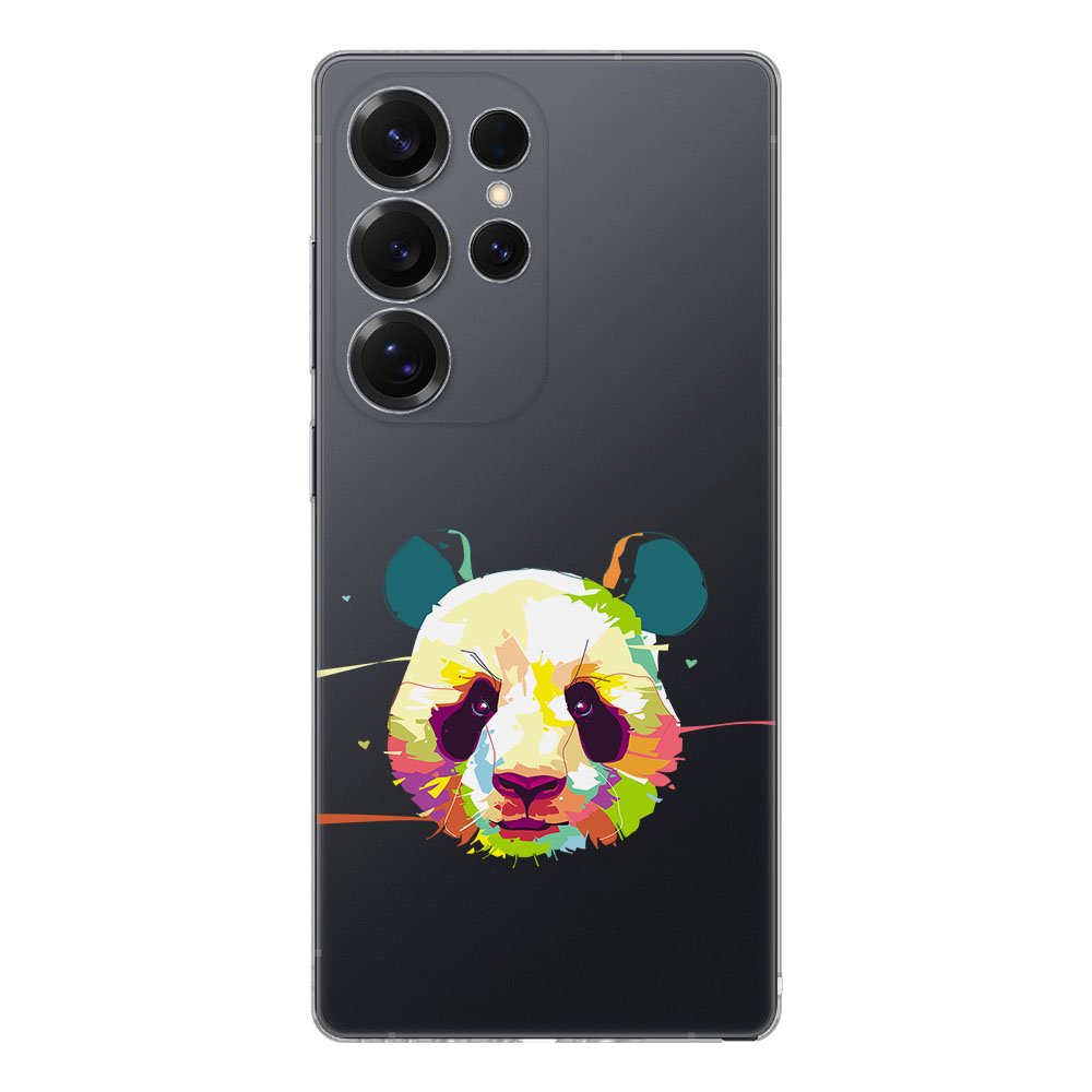 Samsung Galaxy S25 Ultra TPU Hoesje Panda Color achterkant