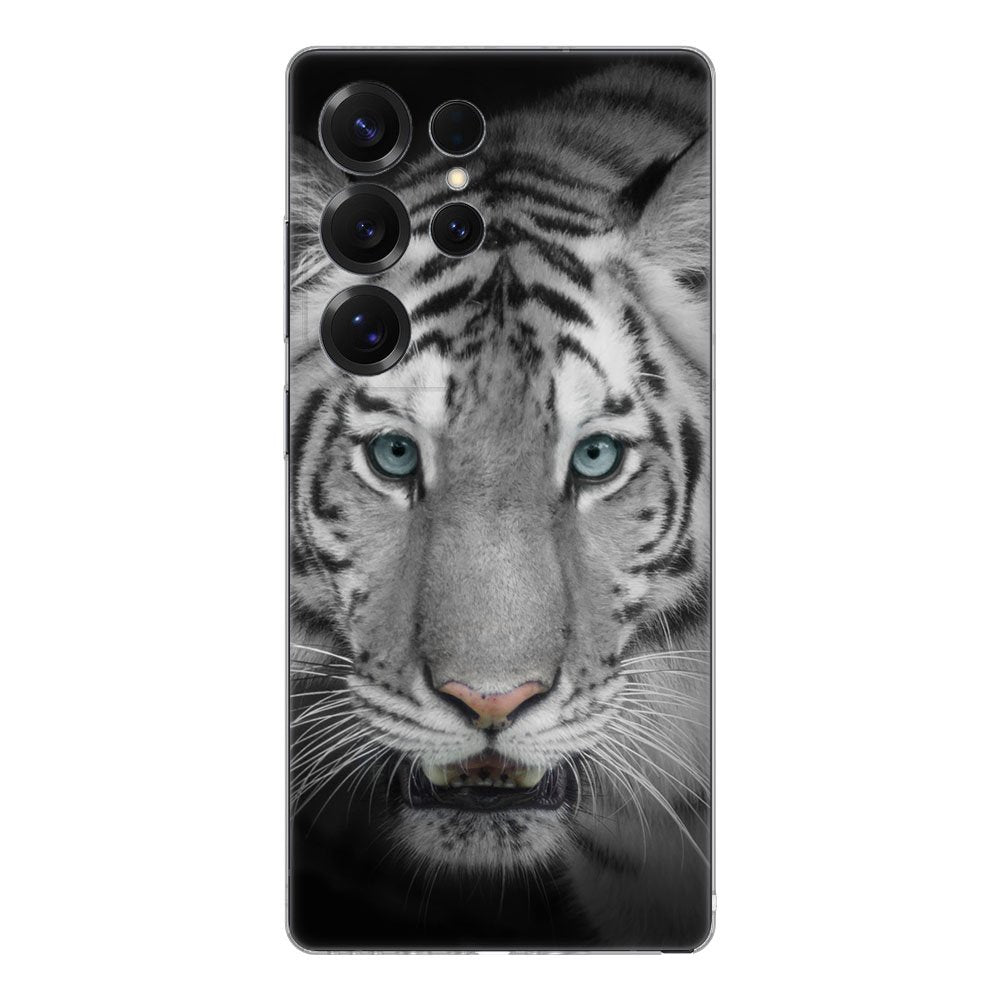 Samsung Galaxy S25 Ultra TPU Hoesje Tijger Backcover tijgerdesign voorkant