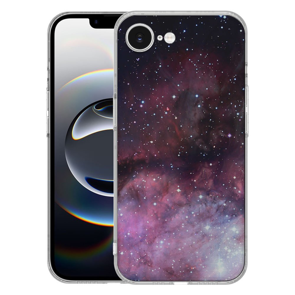 TPU Hoesje iPhone 16e Galaxy Backcover ontwerp achterzijde