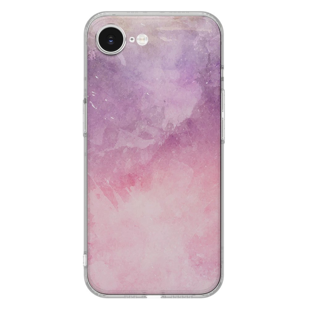 Apple iPhone 16e TPU Hoesje iPhone 16e - Pink Purple Paint Backcover roze paarse verf backcover