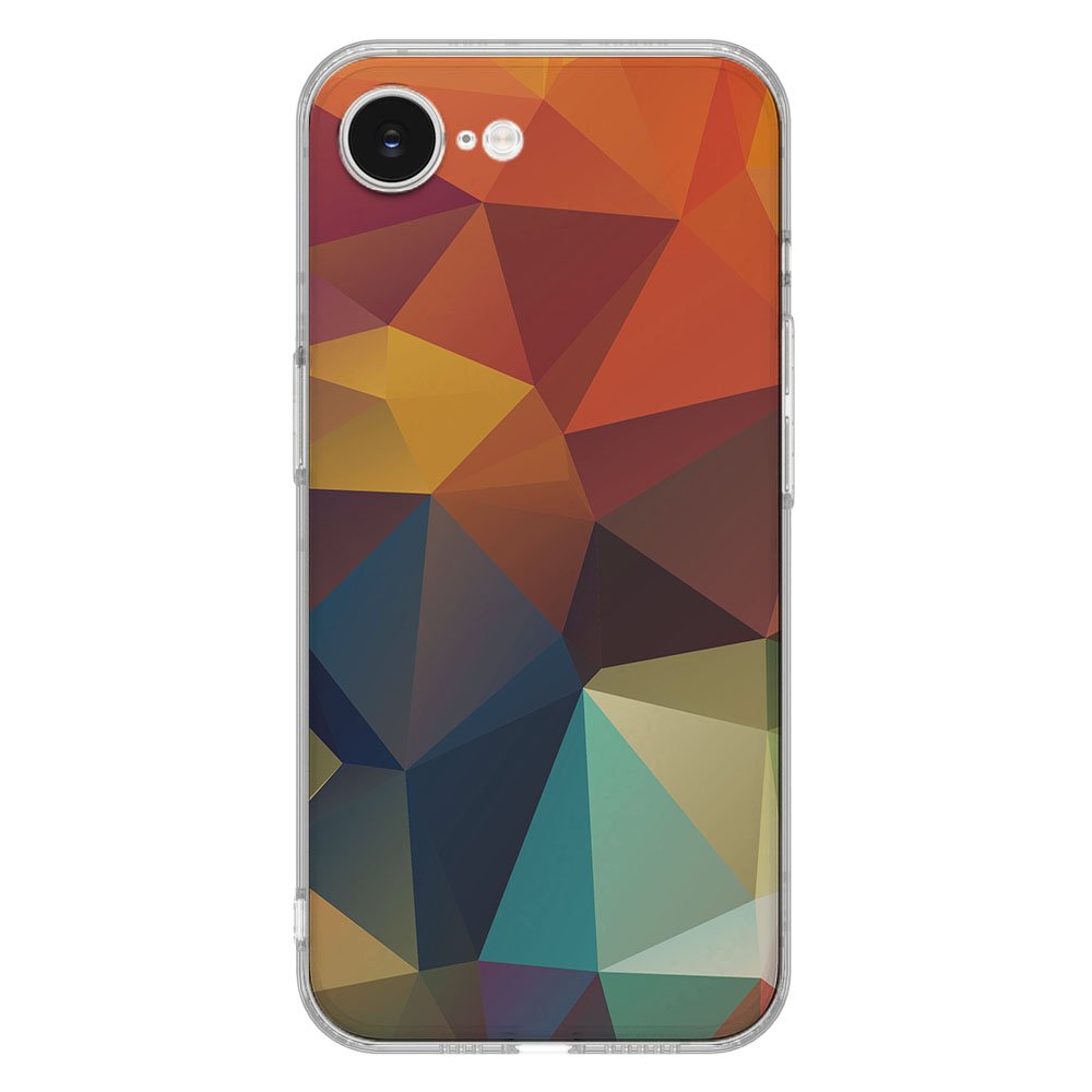 TPU Hoesje iPhone 16e Polygon Color Backcover achterkant design