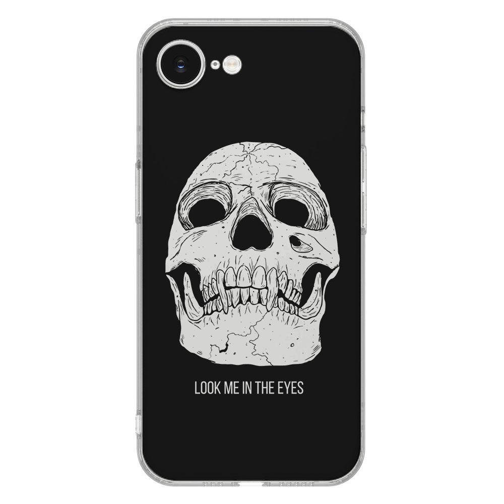 Apple iPhone 16e TPU Hoesje iPhone 16e Skull Eyes Backcover skull design achterzijde