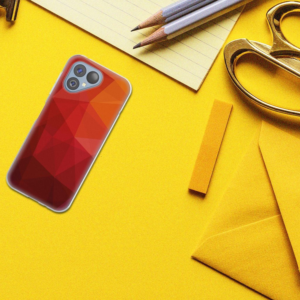 TPU Hoesje voor Fairphone 5 Polygon Red
