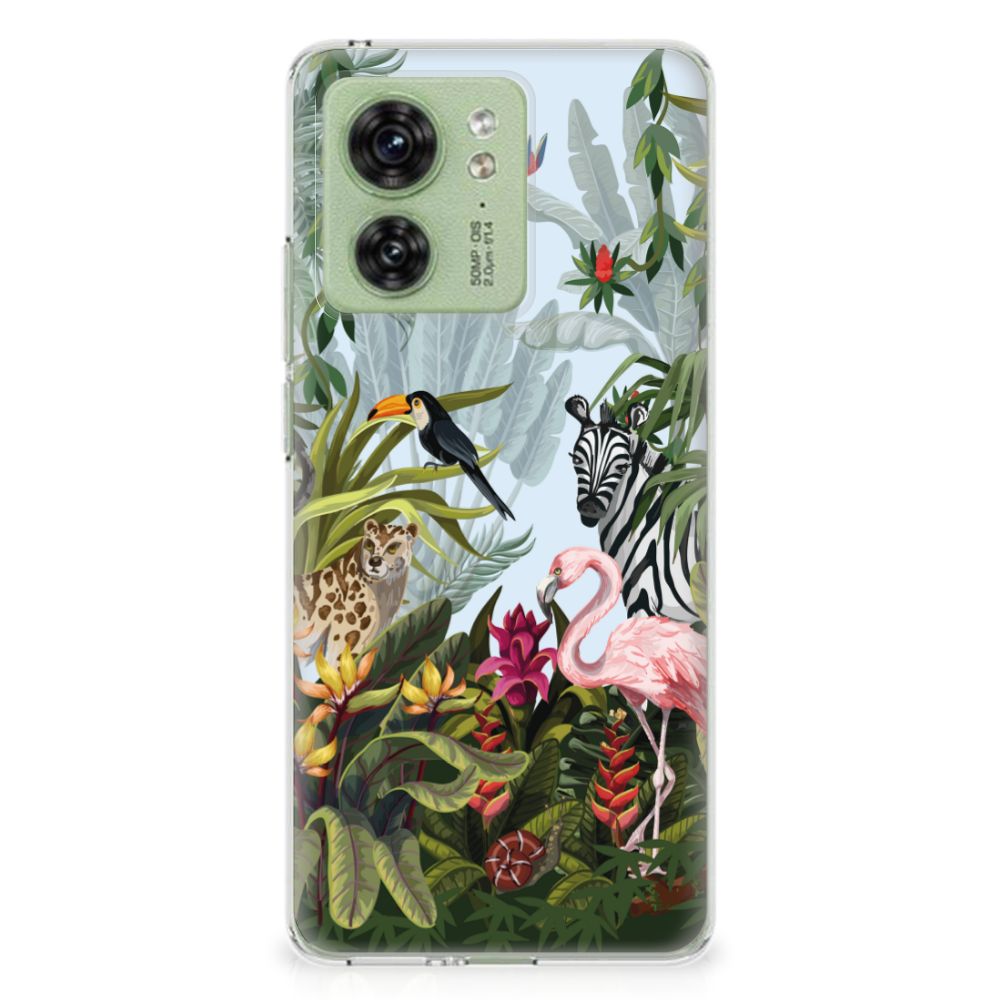 Motorola Edge 40 TPU Hoesje Jungle design achterkant