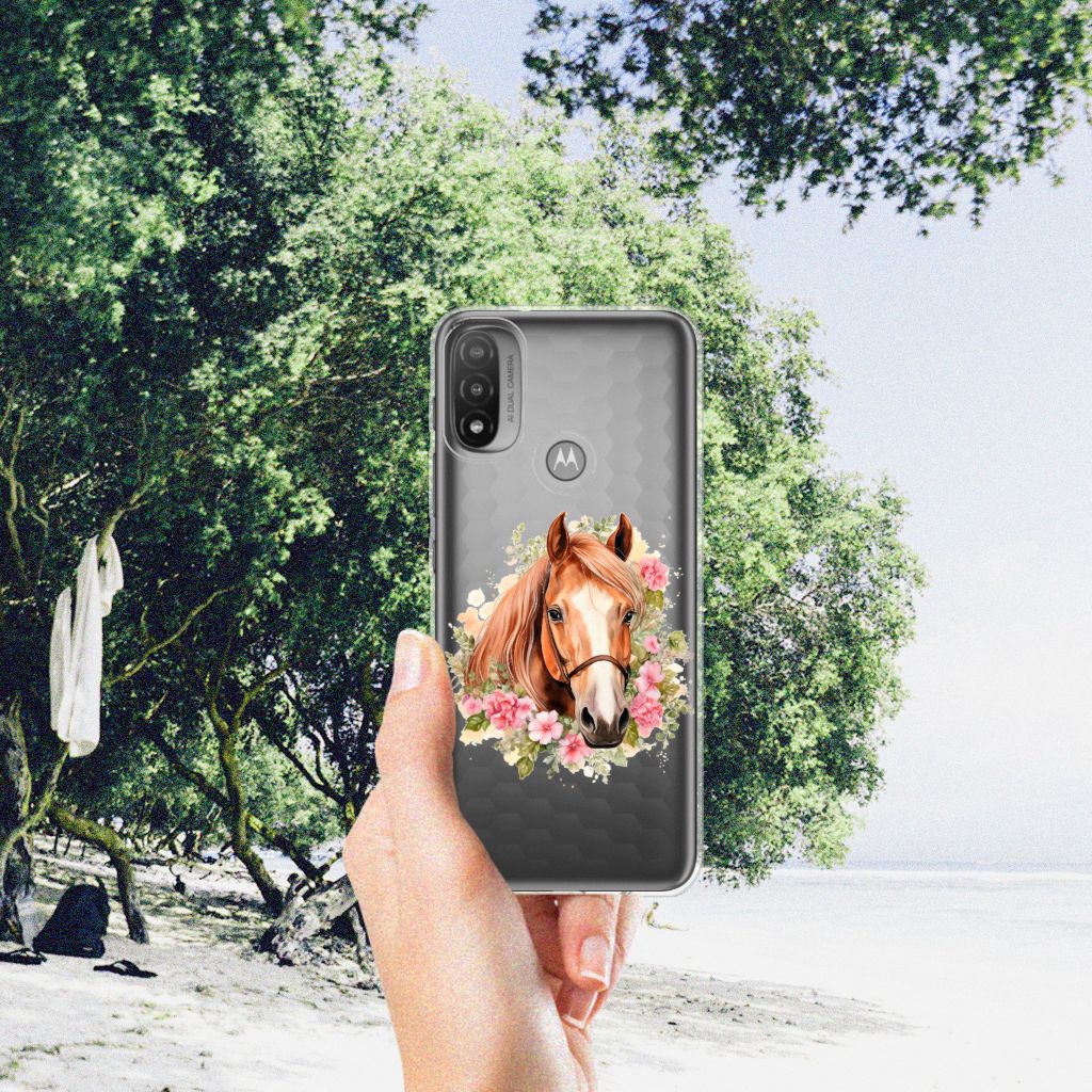 TPU Hoesje voor Motorola Moto E20 | E40 Paard B2C Telecom