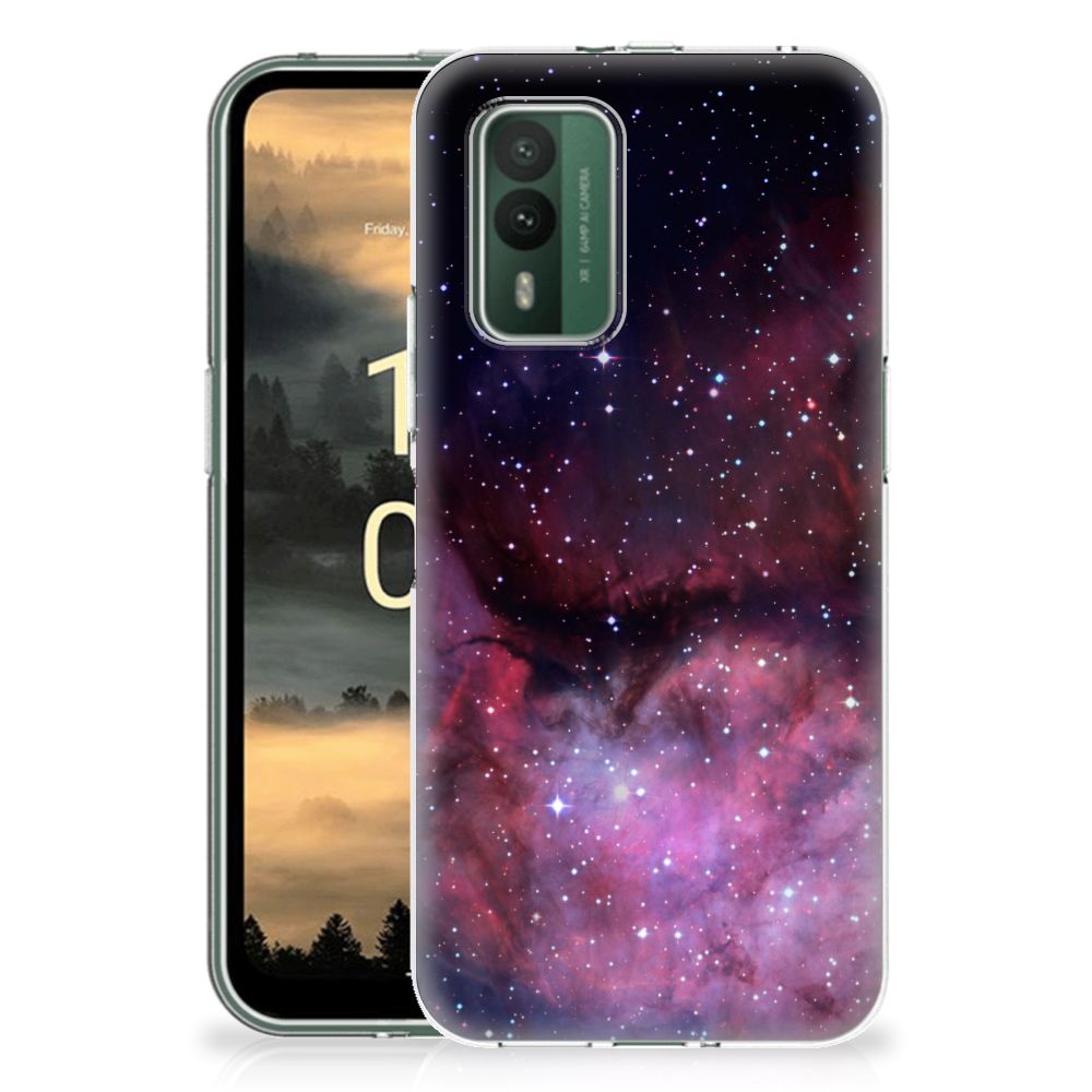 TPU Hoesje voor Nokia XR21 Galaxy heelal design achterkant
